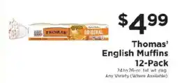ShopRite Thomas' English Muffins offer