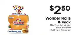 ShopRite Wonder Hamburger Buns offer