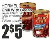 Food Universe Hormel chili with beans offer
