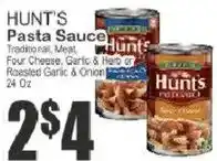 Food Universe Hunt's pasta sauce offer