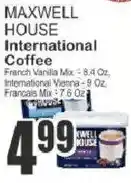 Food Universe Maxwell house international coffee offer