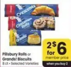 Safeway Pillsbury Rolls or Grands! Biscuits offer