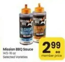 Safeway Mission BBQ Sauce offer