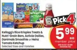 Safeway Kellogg's Rice Krispies Treats & Nutri-Grain Bars offer