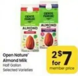 Safeway Open Nature Almond Milk offer
