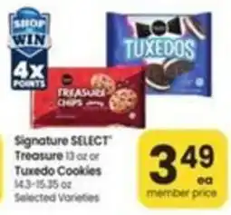 Safeway Signature Select Treasure or Tuxedos Cookies offer