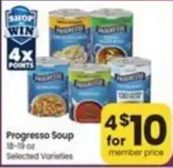 Safeway Progresso Soup offer