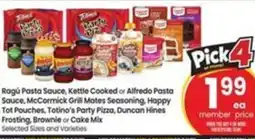 Safeway Ragú Pasta Sauce, Kettle Cooked or Alfredo Pasta Sauce offer