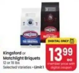 Safeway Kingsford or Matchlight Briquettes offer