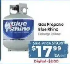 Cardenas Blue Rhino gas propane exchange cylinder offer