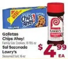 Cardenas Galletas Chips Ahoy! Sal Sazonada Lawry's offer