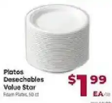 Cardenas Value Star Foam Plates offer