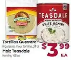 Cardenas Teasdale white hominy offer