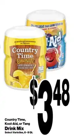 Super Saver Country Time, Kool-Aid, or Tang Drink Mix offer