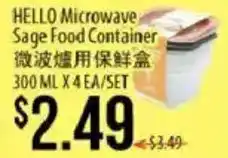 Hmart Hello microwave sage food container offer