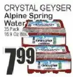 Food Universe Crystal Geyser Alpine Spring Water offer