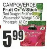 Food Universe Camoverde fruit on'a stick offer