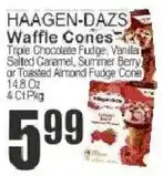 Food Universe Haagen-Dazs waffle cones offer