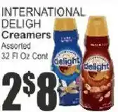 Food Universe International Delight Creamers offer
