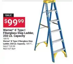 Ace Hardware Werner 6' Type I Fiberglass Step Ladder offer