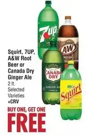 Smart & Final Squirt, 7UP, A&W Root Beer or Canada Dry Ginger Ale offer