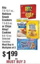 Smart & Final Ritz Nabisco Snack Crackers or Chips Ahoy! Cookies offer
