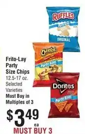 Smart & Final Frito-Lay Party Size Chips offer