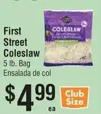 Smart & Final First Street Coleslaw offer