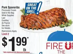 Smart & Final Pork Spareribs offer