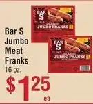 Smart & Final Bar S jumbo meat franks offer