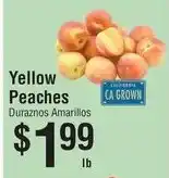 Smart & Final Yellow Peaches offer