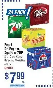 Smart & Final Pepsi, Dr. Pepper ,Squirt or 7up offer