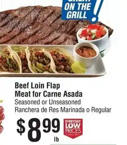 Smart & Final Beef Loin Flap Meat for Carne Asada offer
