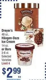 Smart & Final Dreyer's Haagen-Dazs Ice Cream or Bars offer