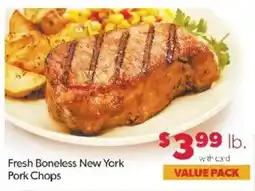 Family Fare Fresh Boneless New York Pork Chops offer
