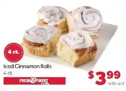 Family Fare Fresh & Finest Iced Cinnamon Rolls offer