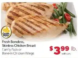 Family Fare Golden Plump Fresh Boneless, Skinless Chicken Breast offer