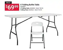 Ace Hardware 6' Folding Buffet Table offer