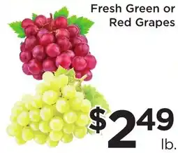 Green Hills Grocery Fresh Green or Red Grapes offer