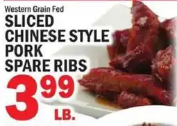 C Town Western Grain Fed Sliced Chinese Style Pork Spare Ribs offer