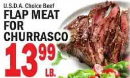 C Town U.S.D.A. Choice Beef Flap Meat For Churrasco offer