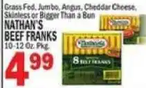 C Town Nathan's beef franks offer