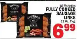 C Town Jack Daniel's fully cooked sausage links offer