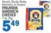 C Town Finlandia sandwich cheeses offer