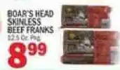 C Town Boar's Head Skinless Beef Franks offer