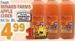 C Town Minard Farms apple cider offer