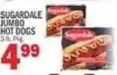 C Town Sugardale jumbo hot dogs offer