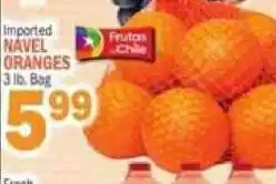 C Town Frutos Chile imported navel oranges offer