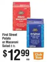 Smart & Final First Street Potato or Macaroni Salad offer