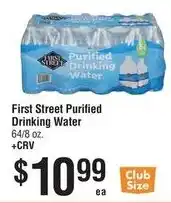 Smart & Final First Street Purified Drinking Water offer